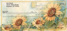"Sunflowers" Personal Check Designs