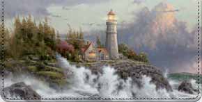 Thomas Kinkade's Lighthouses Inspirational Art Checkbook Cover