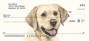 Yellow Lab Dog Personal Checks
