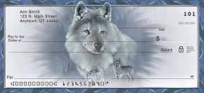 Wilderness Wolf Personal Checks