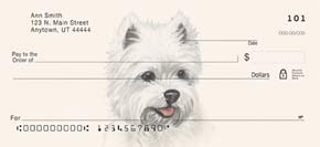 West Highland Terrier Dog Personal Checks