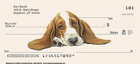 Basset Hound Personal Check Designs
 Top-Tear Checks