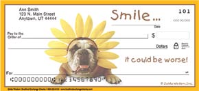 Cute Bulldog Personal Checks