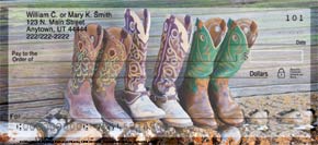 Cowboy Boots Personal Checks